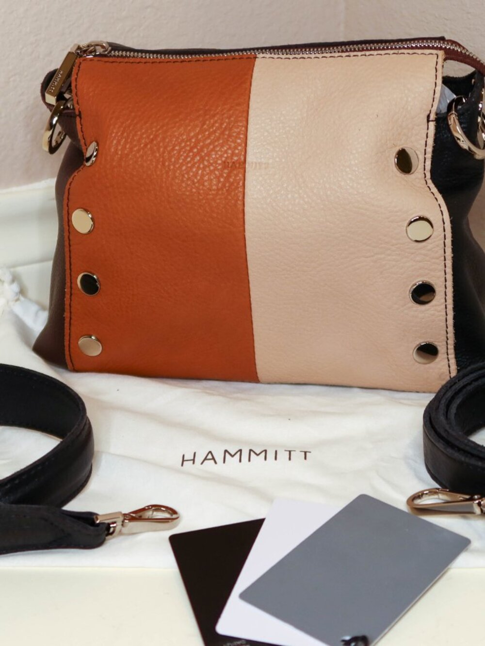 Pre-loved Hammitt Bryant Medium Multi-Color Bag with Crossbody & Short Strap - Picture 13 of 14
